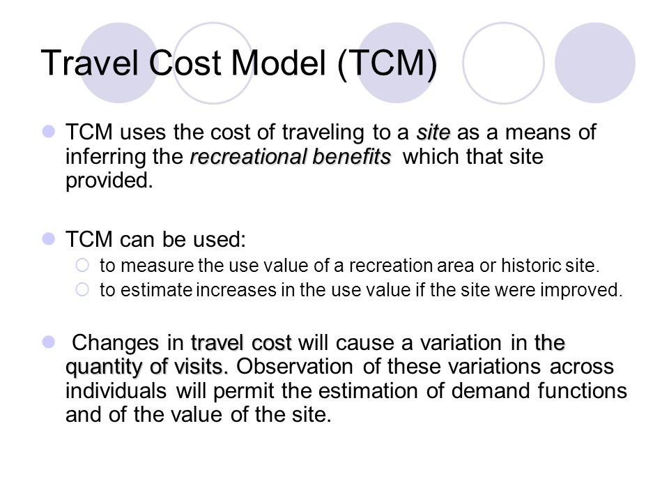 Travel Cost Model An Example Sittidaj Pongkivorasin Faculty Of 6 Travel