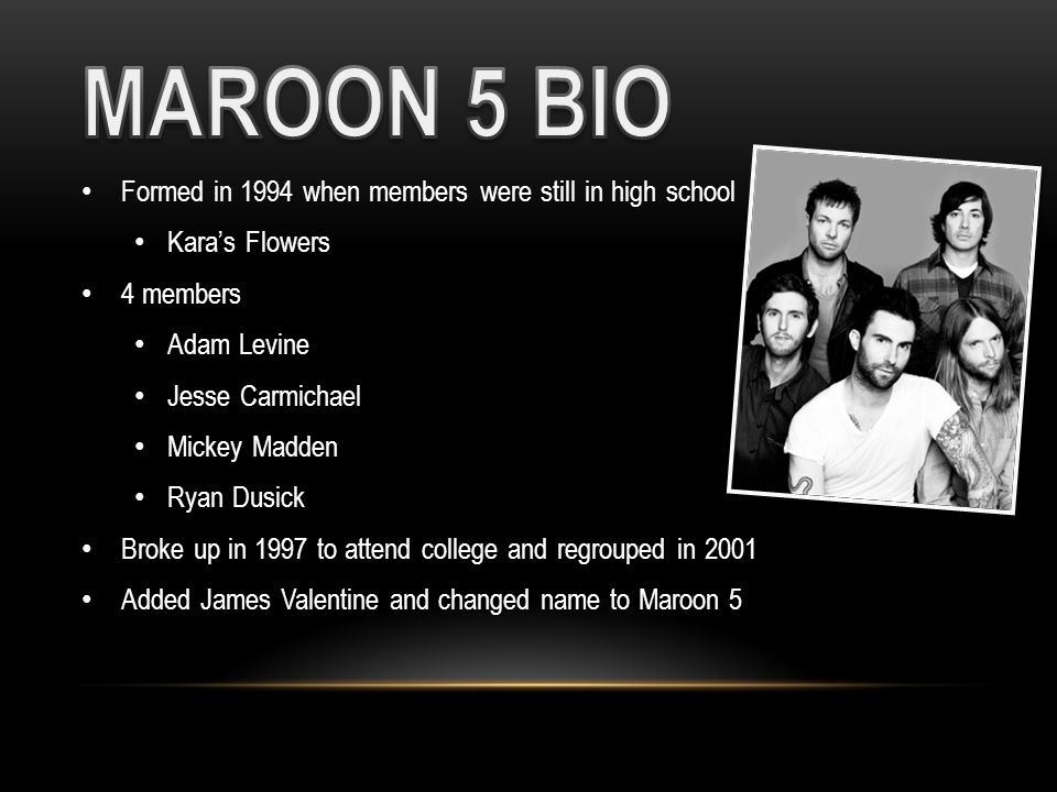 Maroon 5 members