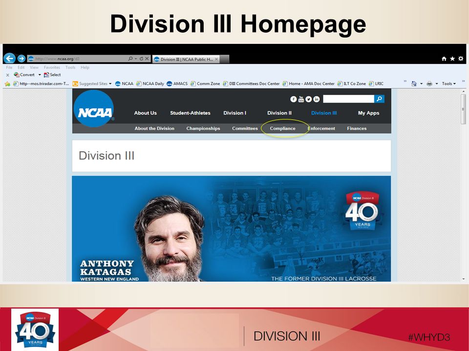 Division III Homepage