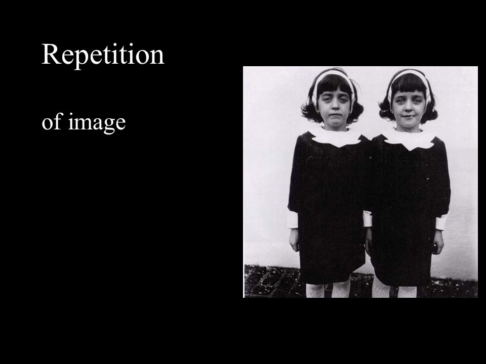 Repetition of image