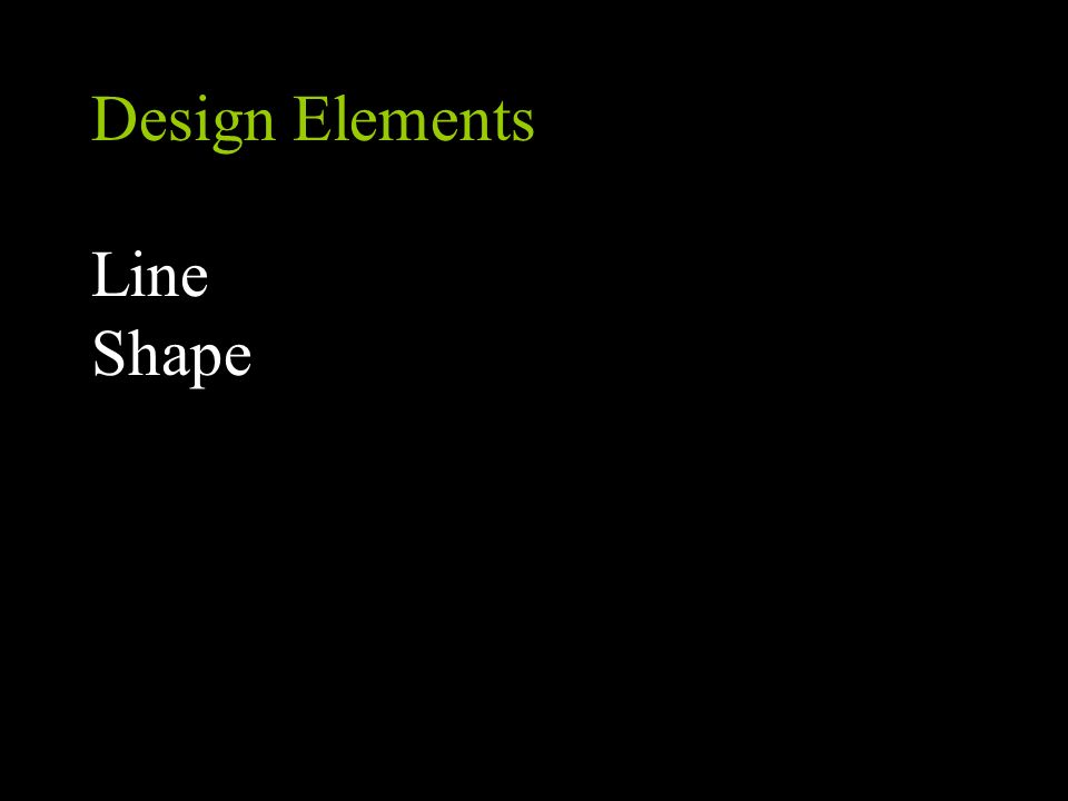 Design Elements Line Shape