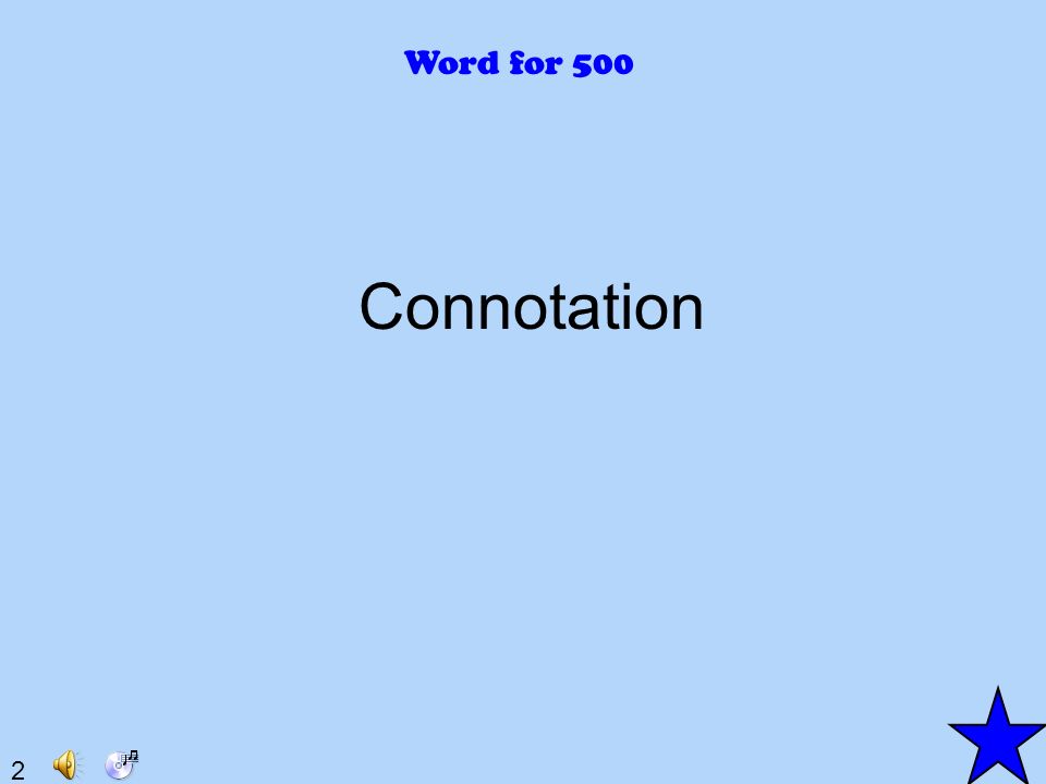 2 Word for 500 Connotation