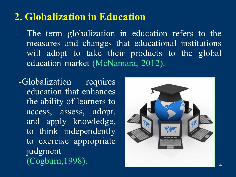 globalization of education an introduction role of education in globalization pdf
