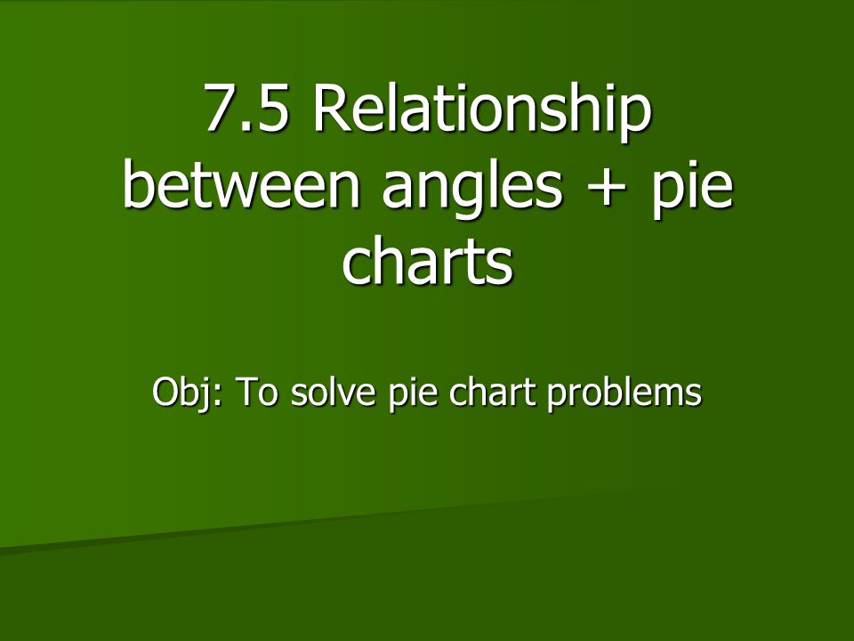 How To Solve Pie Chart Problems