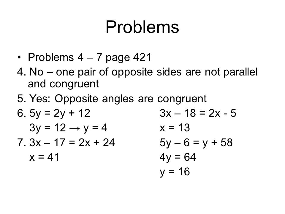 Problems Problems 4 – 7 page