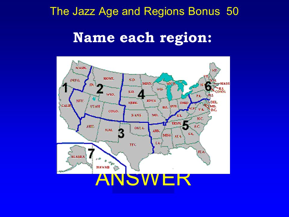 The Jazz Age and Regions Bonus 40 BOARD Who is: John Steinbeck