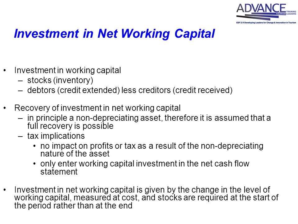 what is recovery of capital investment