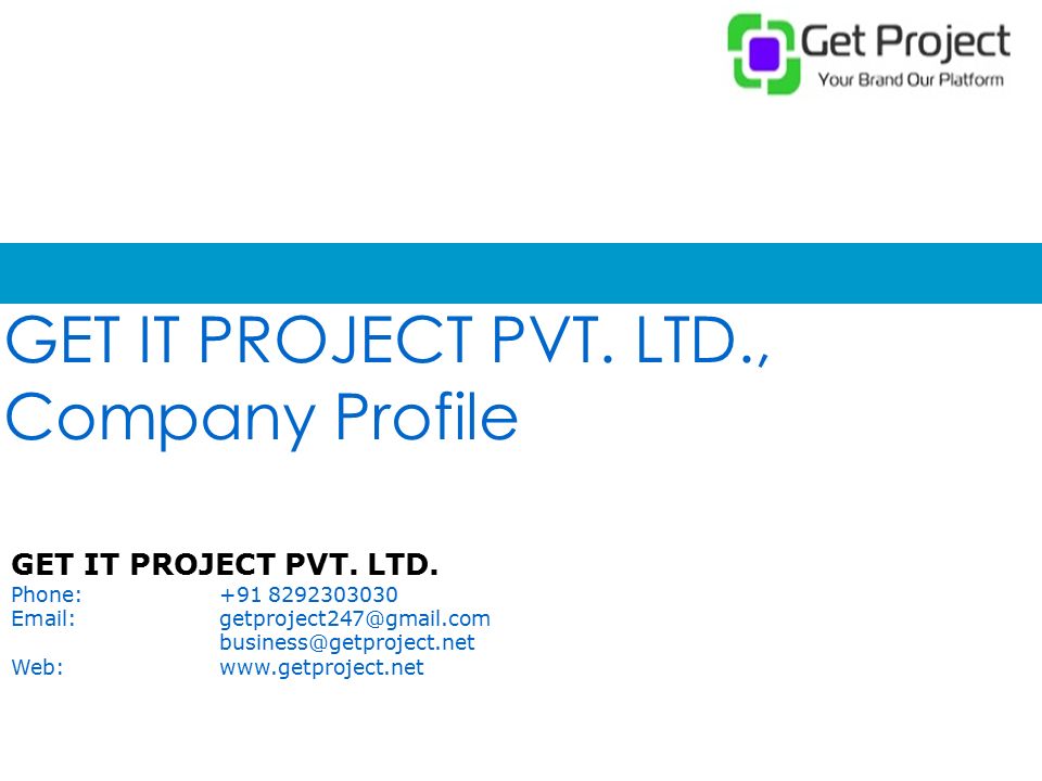 GET IT PROJECT PVT. LTD., Company Profile GET IT PROJECT PVT.