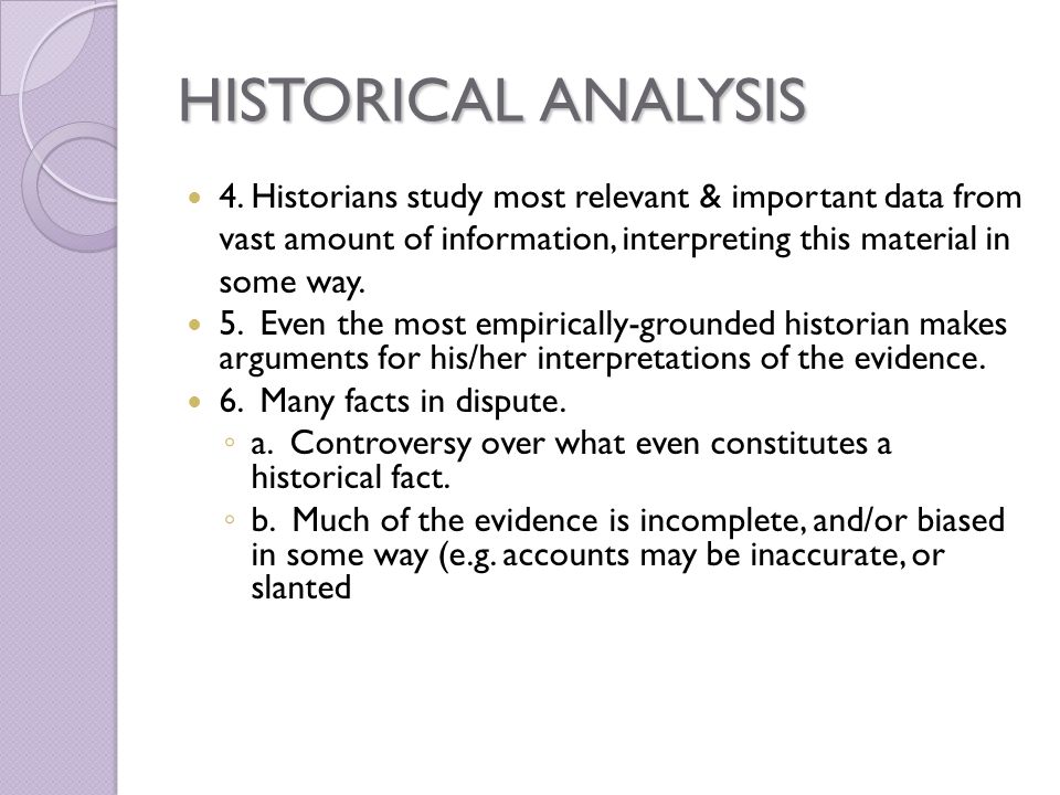 historical analysis qualitative research