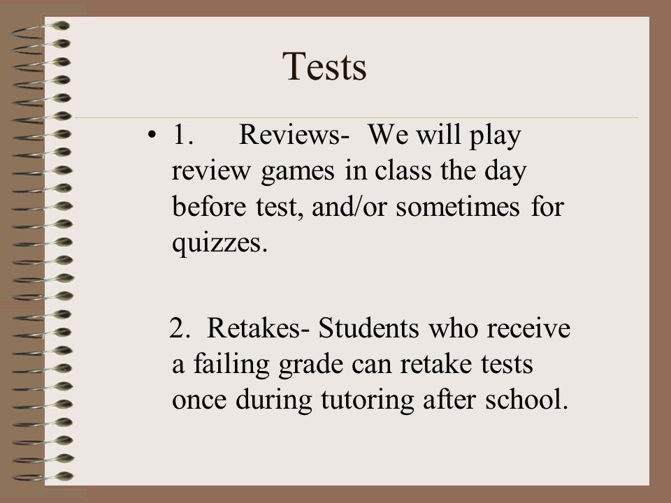 Tests 1.