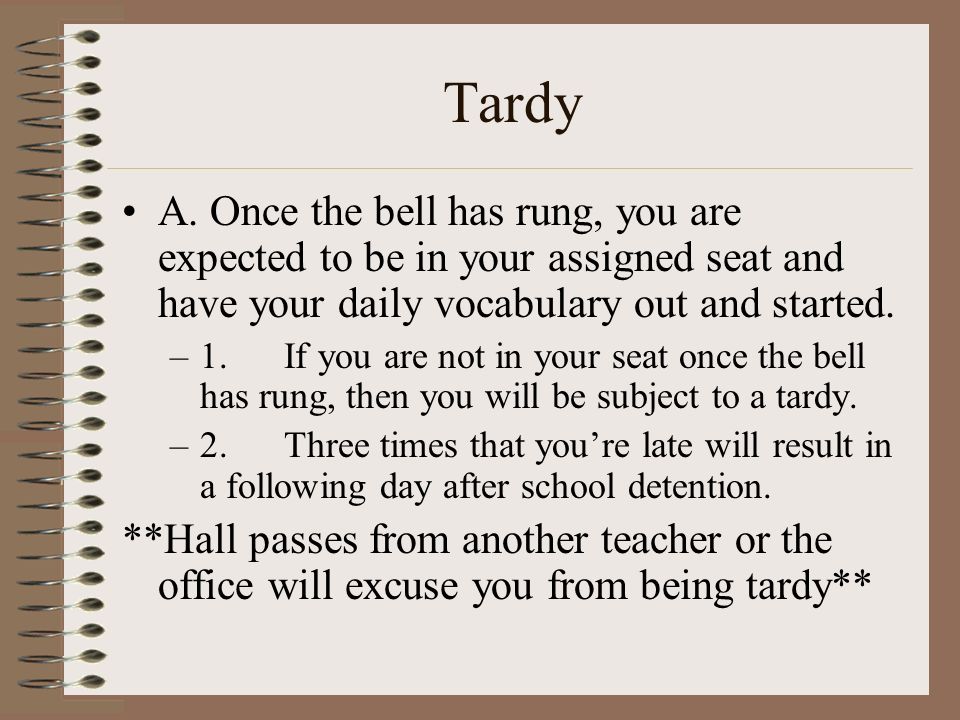Tardy A.