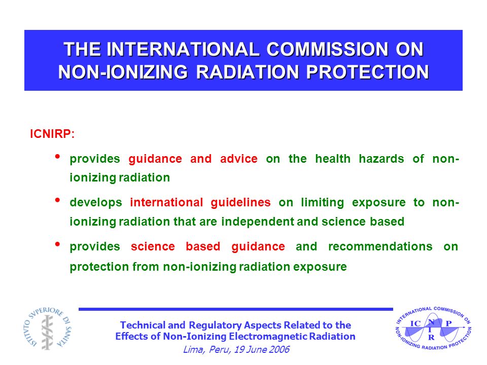 Technical and Regulatory Aspects Related to the Effects of Non-Ionizing ...