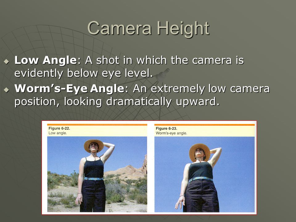 Chapter Six Video Language Objectives:  Explain the concept of camera  angles  Name the principal types of camera angles  Vary shot types  effectively. - ppt download