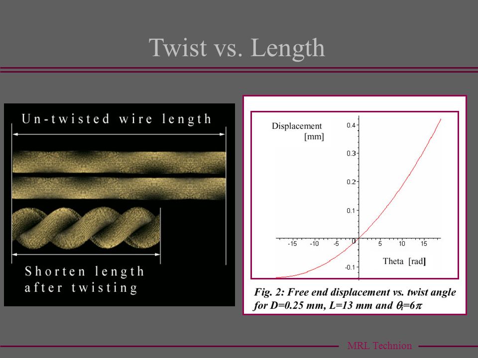 Twisting Wire Actuator Prof. Moshe Shoham Oded Salomon. - ppt download