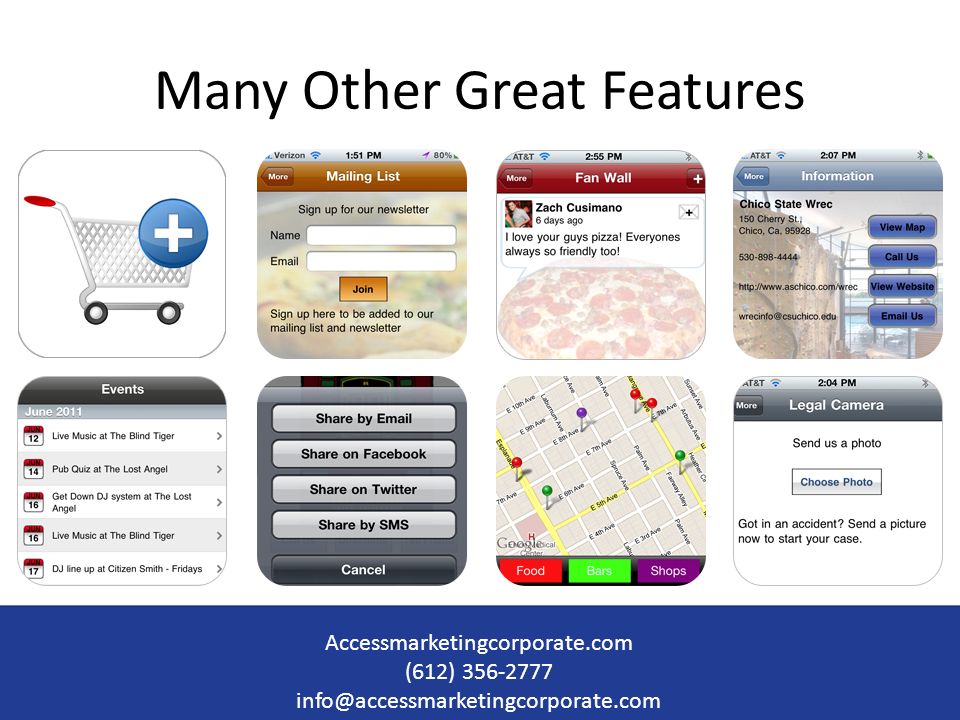 Many Other Great Features Accessmarketingcorporate.com (612)