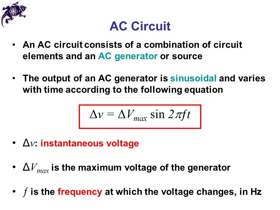Alternating Current Circuits and Electromagnetic Waves Chapter ppt download