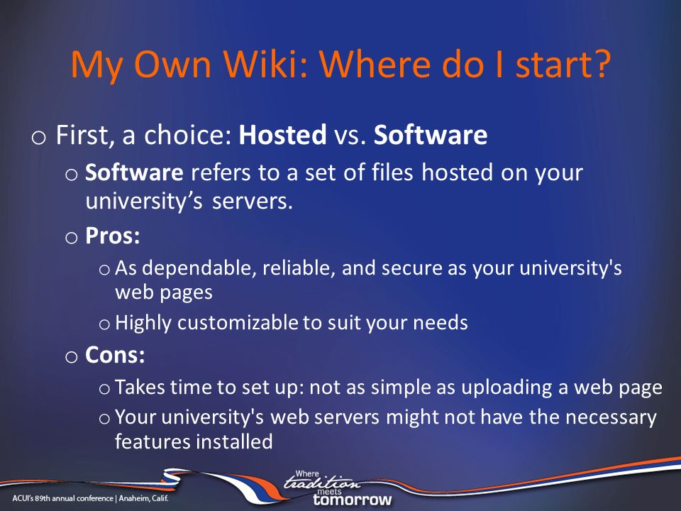you can make a wiki too a guide to creating a wiki of your own my own wiki