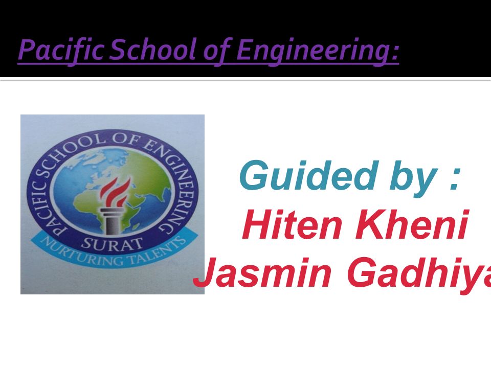 Guided by : Hiten Kheni Jasmin Gadhiya