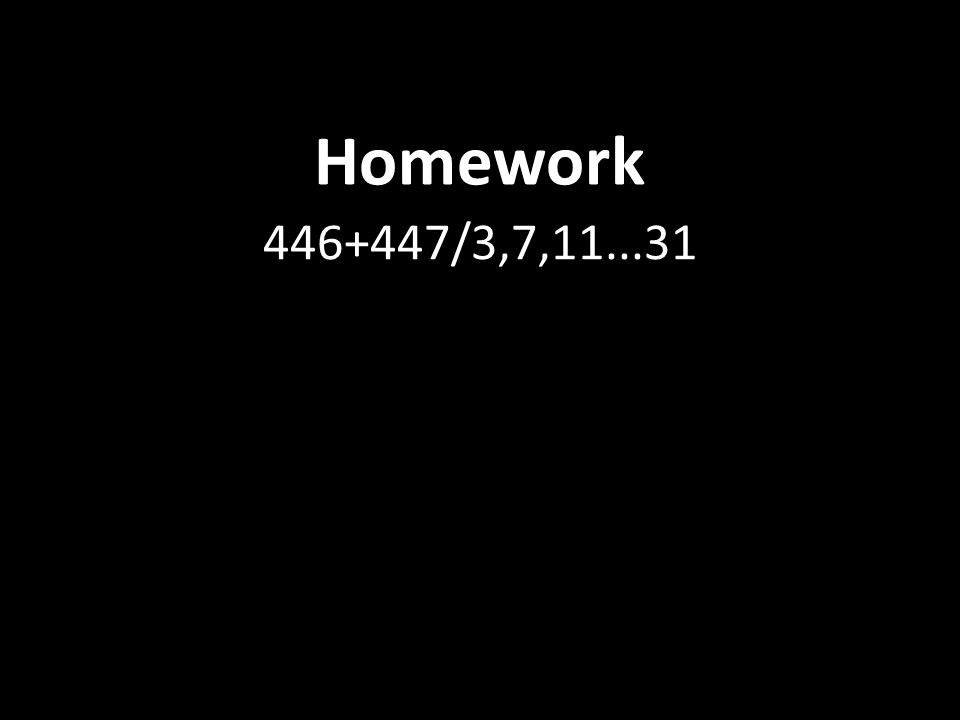 Homework /3,7,