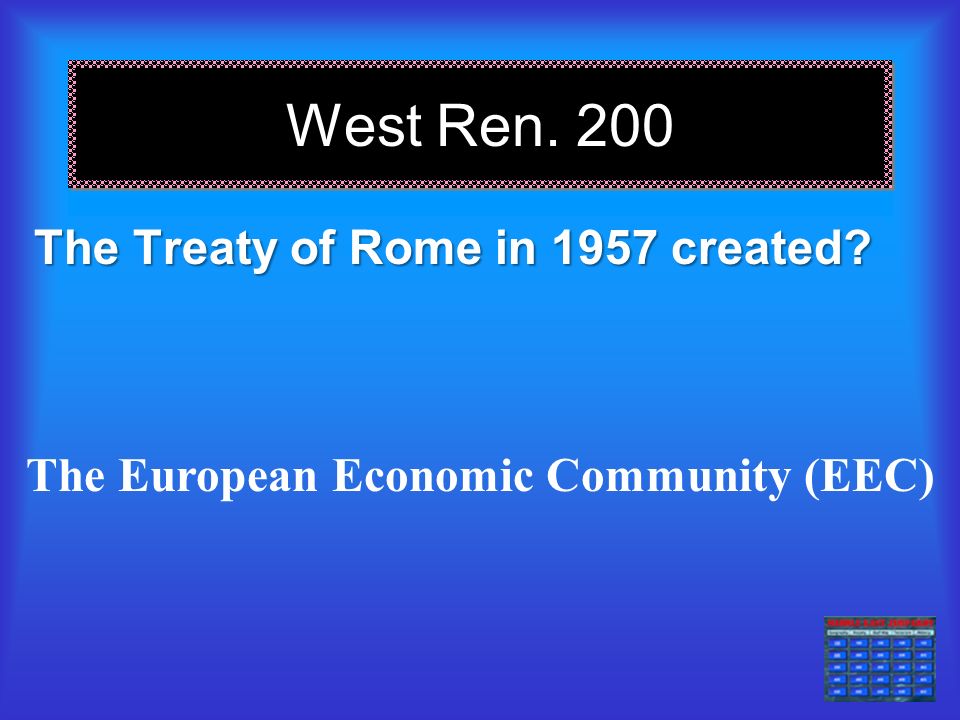 West Ren. 100 Robert Schuman’s plan for the ECSC included all of the following Except.