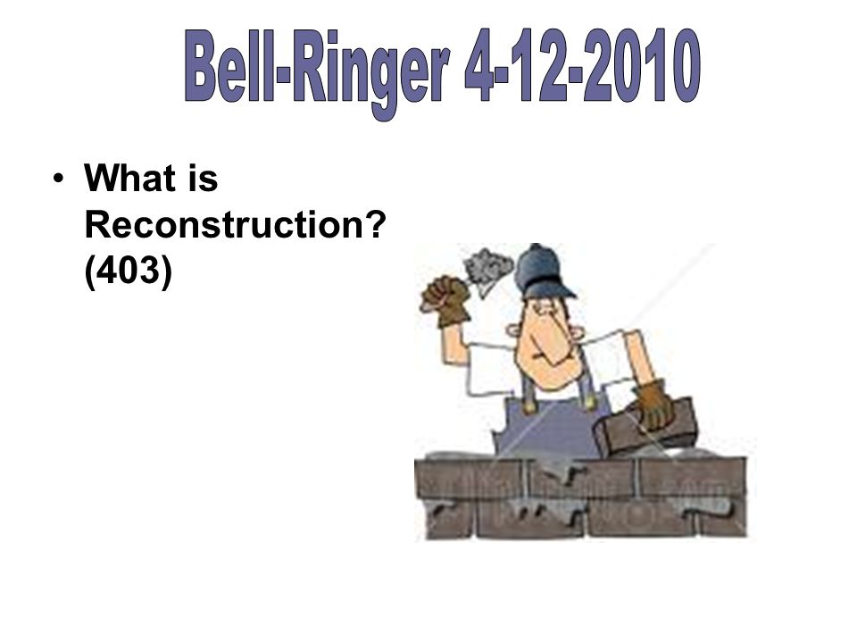 what is reconstruction 403 what does amnesty mean 403 what