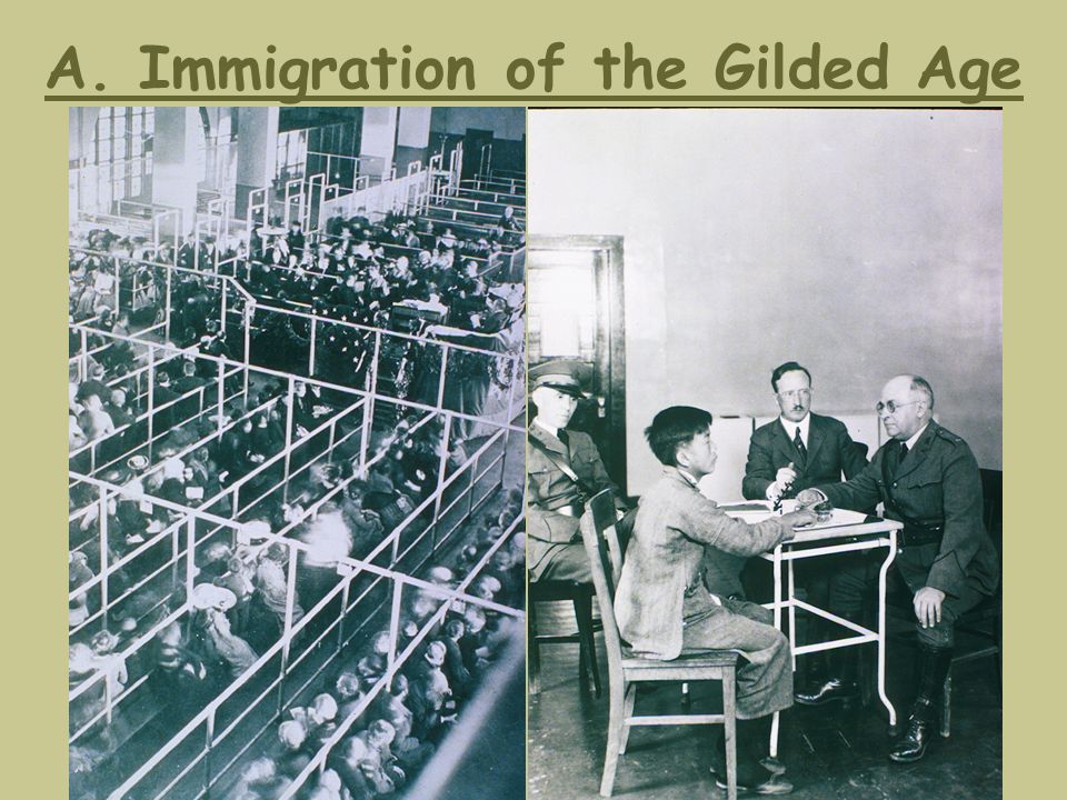A. Immigration of the Gilded Age