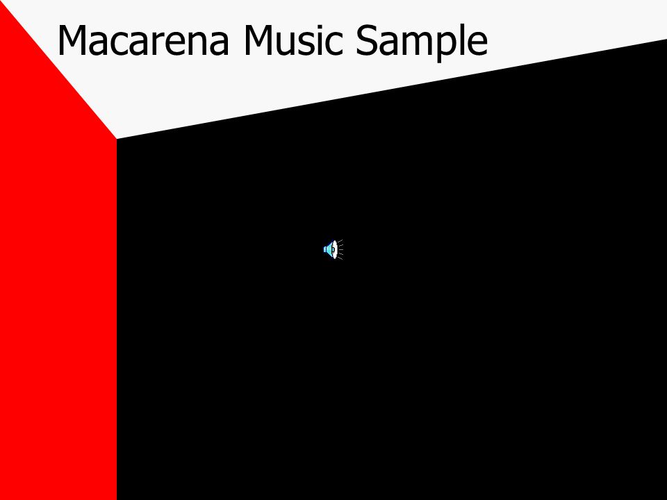 Macarena Music Sample