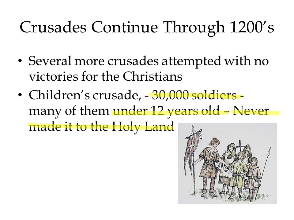 Third Crusade ( ) King Richard of England convinces the Turks to allow Christians to visit the Holy Land