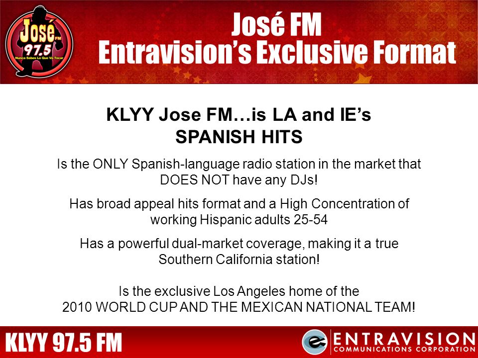 KLYY Jose 97.5 FM Inland Empire Radio Presentation Revised ppt download