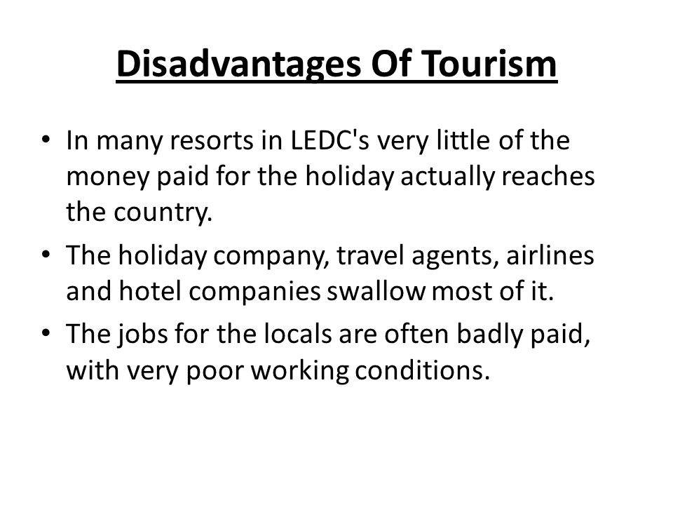 disadvantages of technology in tourism industry