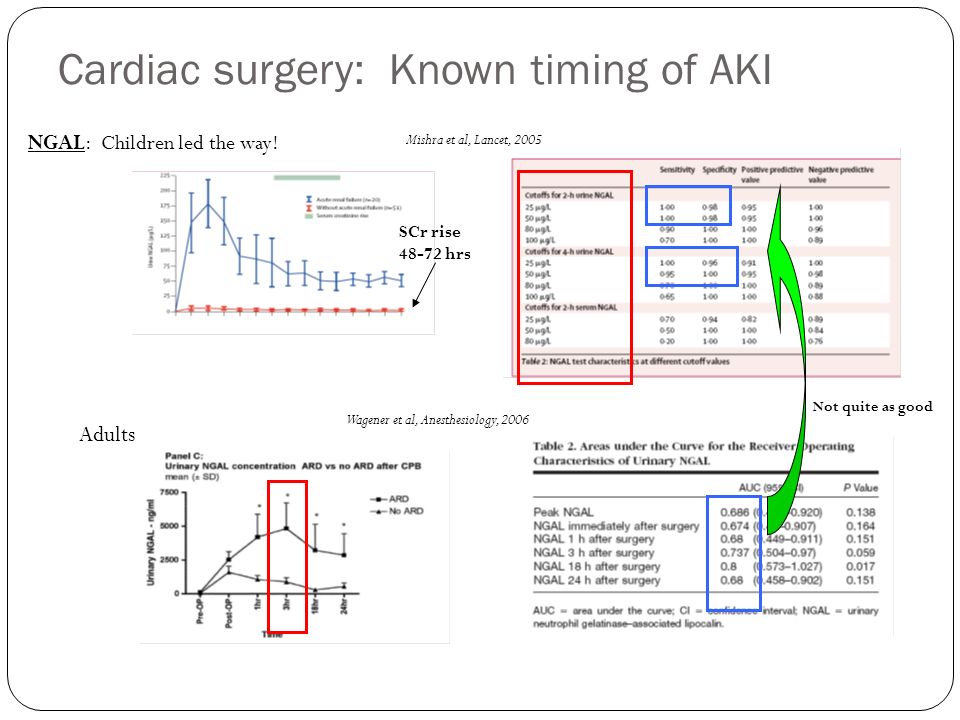 Cardiac surgery: Known timing of AKI NGAL: Children led the way.