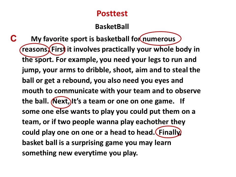 topic sentence for sports