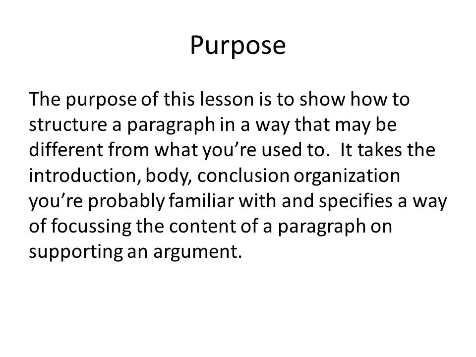 essay body paragraph structure