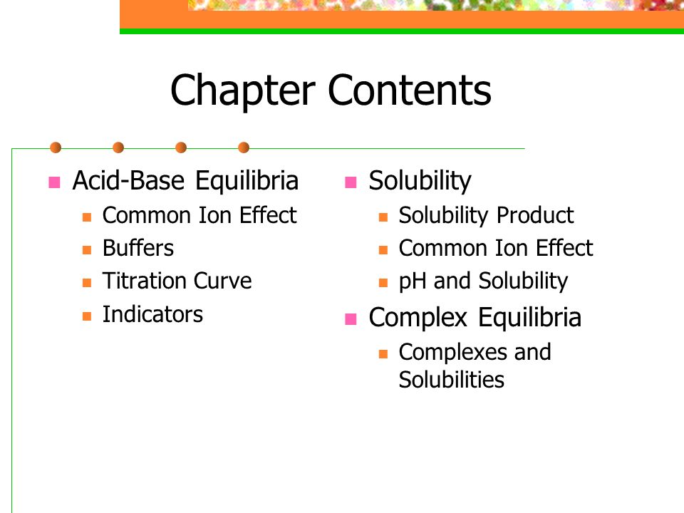 ap chemistry chapter 15 applications of aqueous equilibria