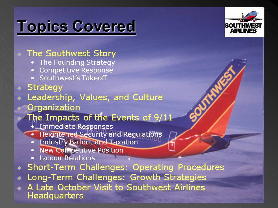 southwest airlines case study solution
