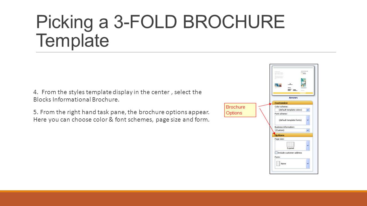 Picking a 3-FOLD BROCHURE Template 4.