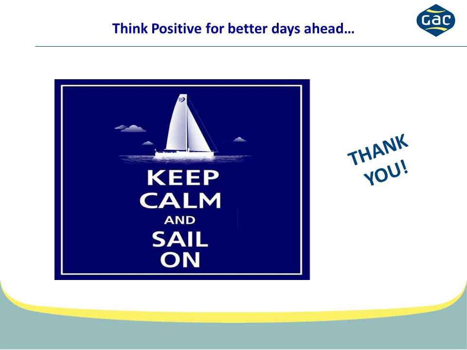 Think Positive for better days ahead… THANK YOU!