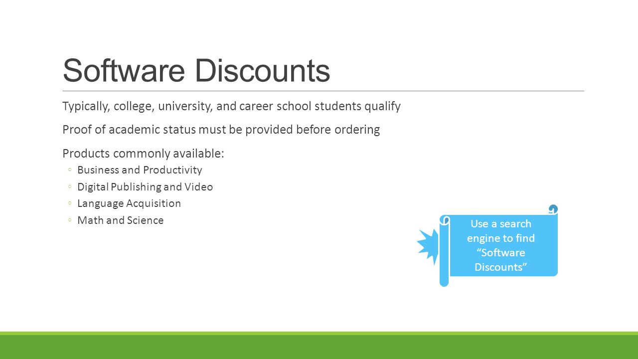 student academic discount software