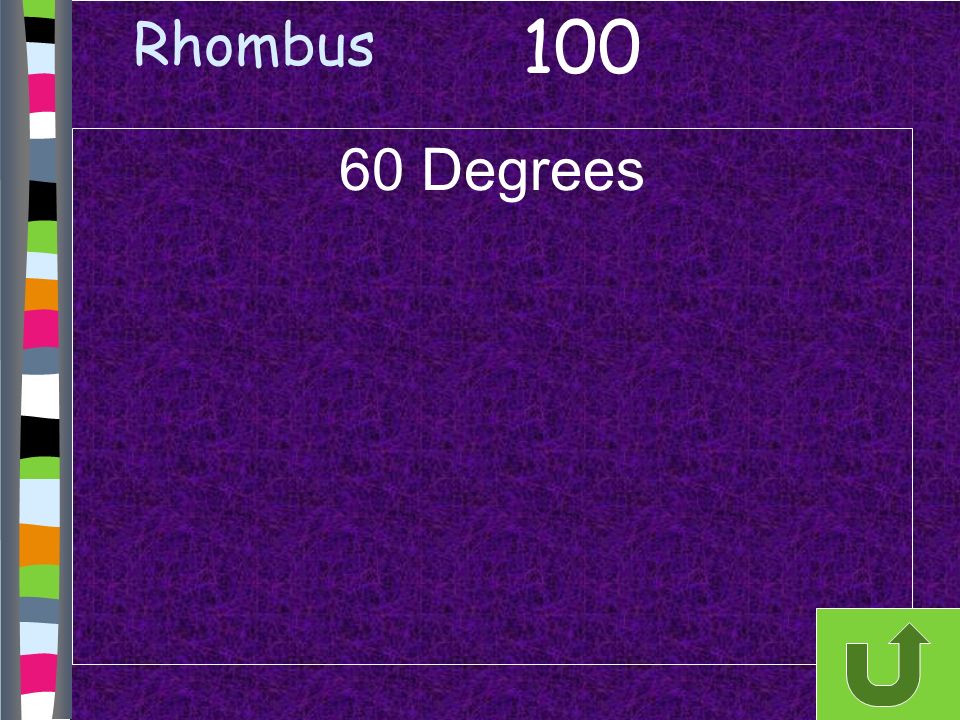Rhombus 60 Degrees 100