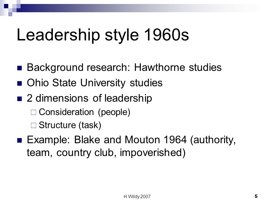 country club leadership style example