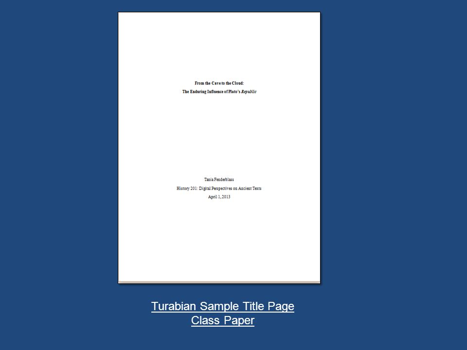 turabian format example paper