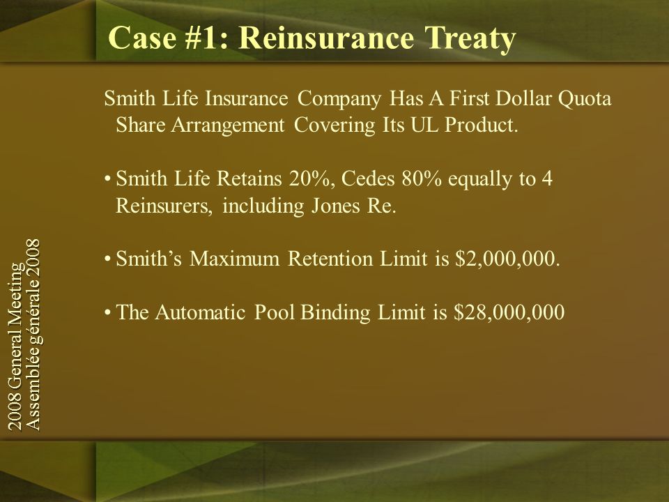 Bob Diefenbacher, FSA, MAAA Manulife Reinsurance Bob Diefenbacher, FSA