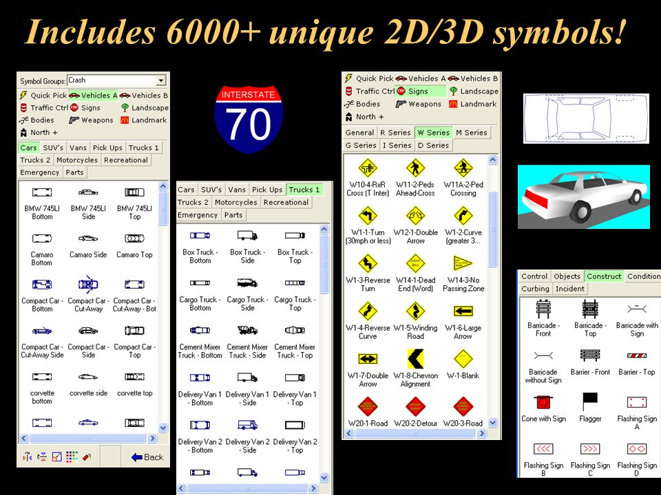 Includes unique 2D/3D symbols!