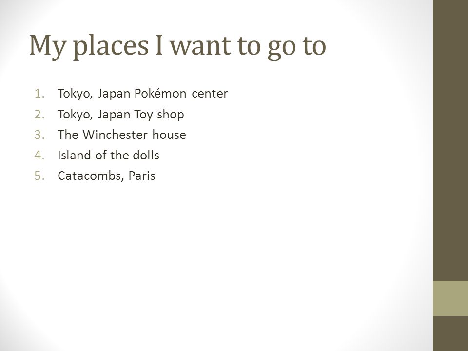 My Bucket List By Grant Hendrix My Places I Want To Go To 1 My Bucket List By Grant Hendrix My Places I Want To Go To 1