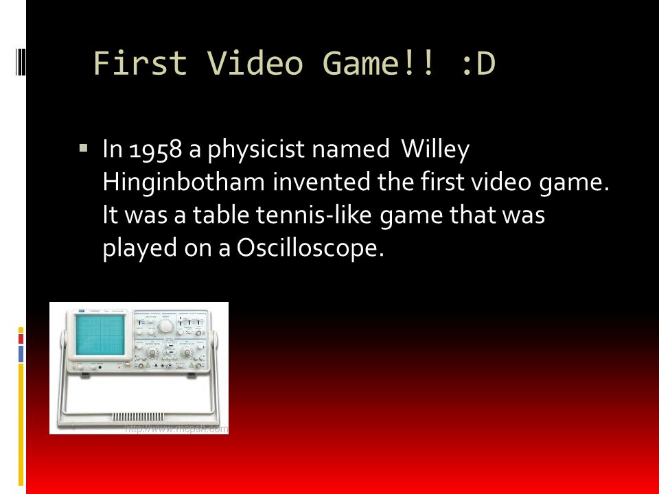 First Video Game!.