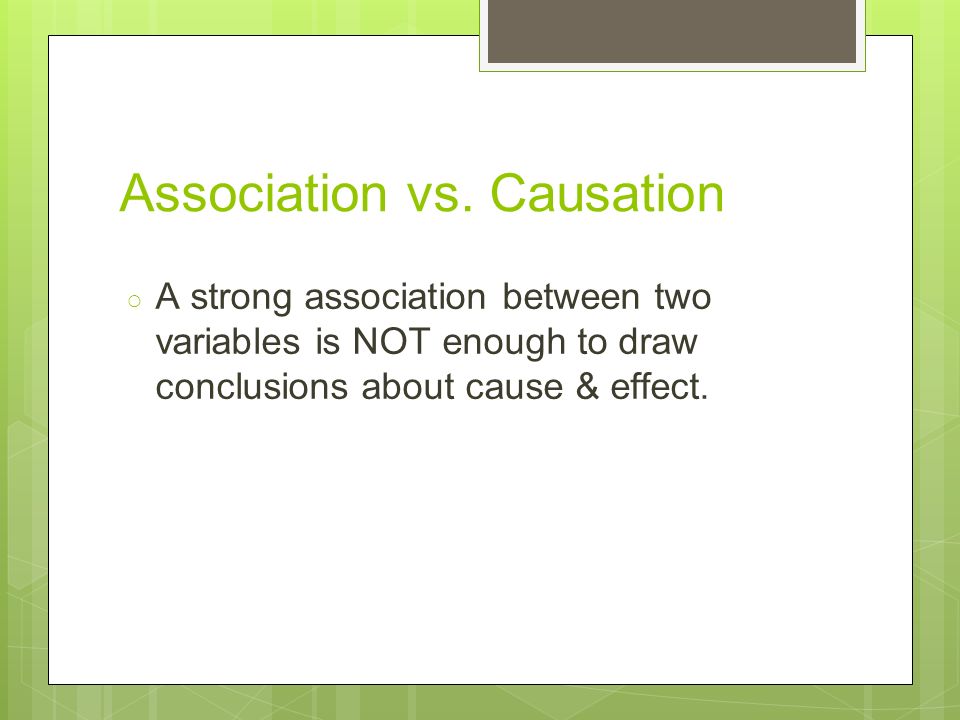 Association vs.