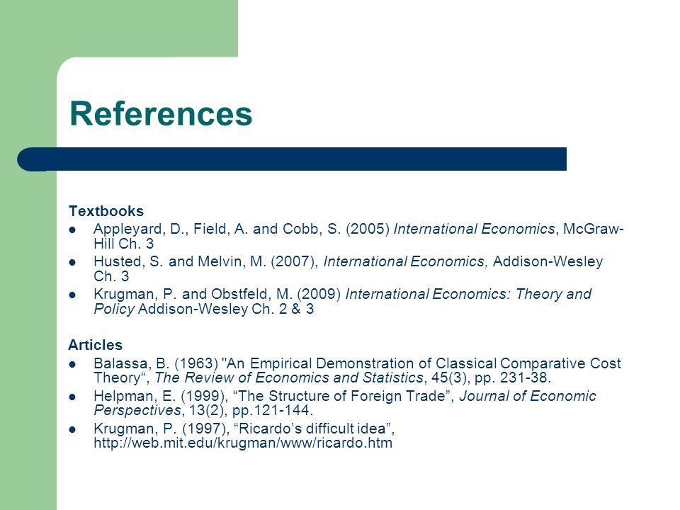 References Textbooks Appleyard, D., Field, A. and Cobb, S.
