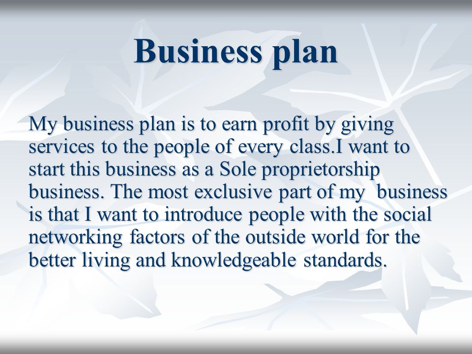 net cafe business plan
