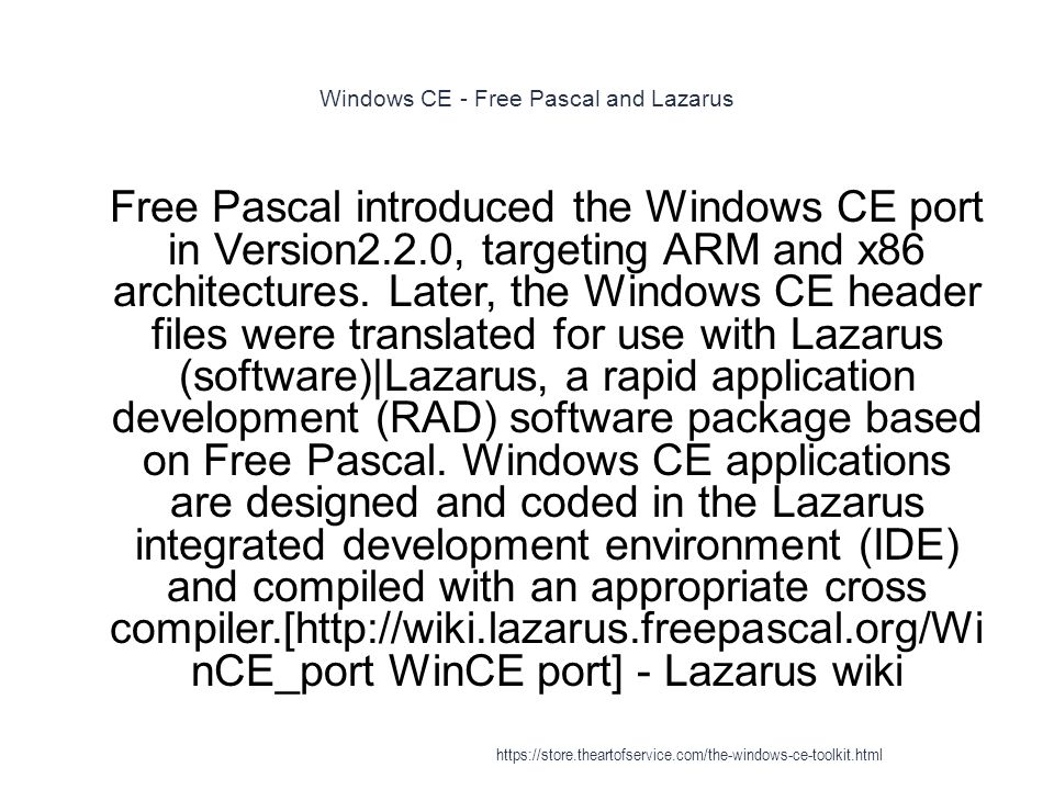 Windows CE - ppt download