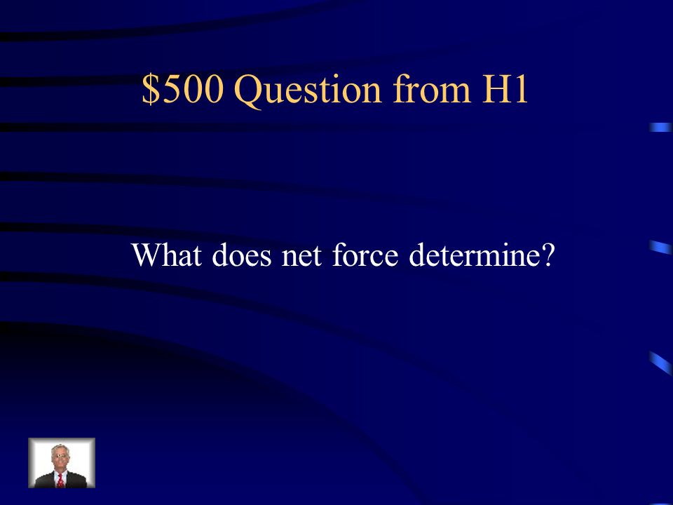 $400 Answer from H1 Subtract the smaller force from the larger force